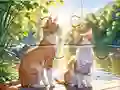 Xogo Jigsaw Puzzle: Cats In Pairs en liña