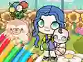 Xogo Coloring Book: Avatar World Babycare en liña