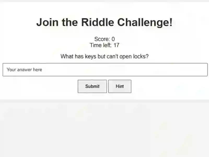 Xogo Riddle Challenge en liña