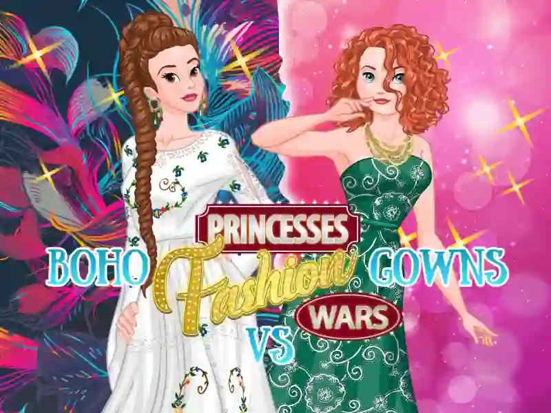 Xogo Princesses: Boho Vs Dress Fashion Wars en liña