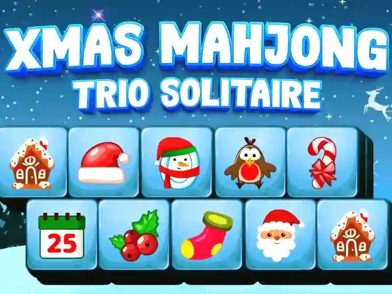 Xogo Xmas Mahjong Trio Solitaire en liña