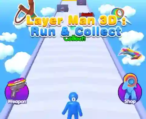 Xogo Layer Man 3d Run Collect en liña