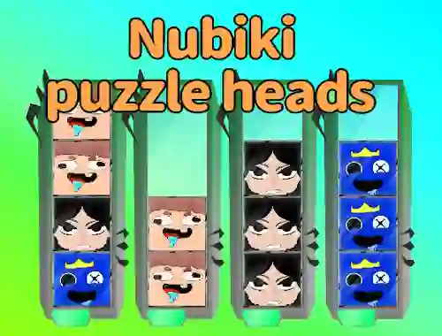 Xogo Nubiki Puzzle Heads en liña
