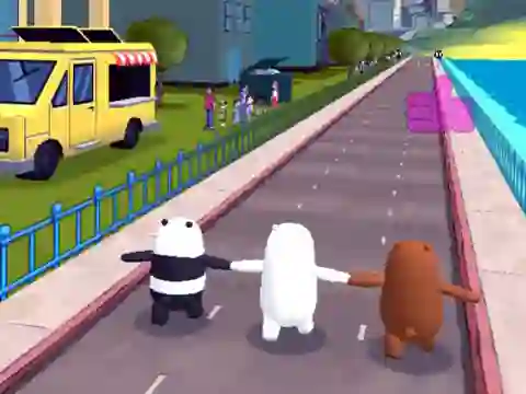 Xogo We Bare Bears Bear Parkour en liña