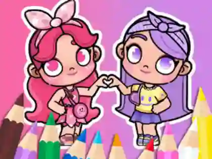 Xogo Coloring Book: BFF In Avatar World en liña