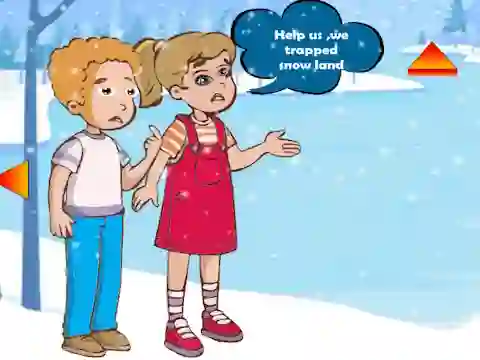 Xogo Siblings Escaped Snow Land en liña