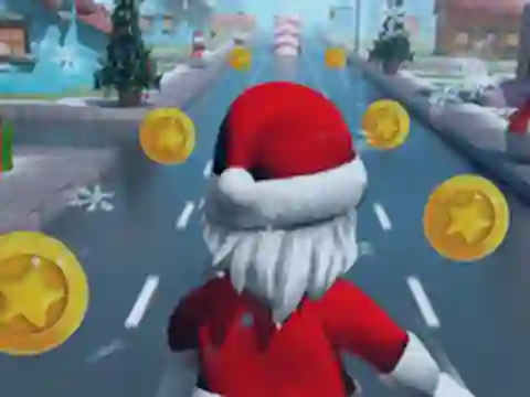 Xogo Santa Roblox Running en liña