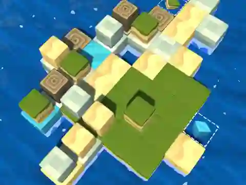 Xogo Cube Island: ASMR Relax Puzzle en liña