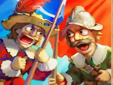 Xogo Musketeers Gunpowder vs Steel en liña