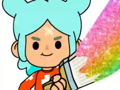 Xogo Coloring Book: Toca Boca Rita en liña