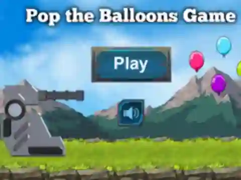 Xogo Pop The Balloons Game en liña