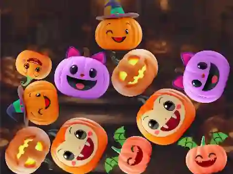 Xogo Merge Connect Pumpkins: Halloween! en liña