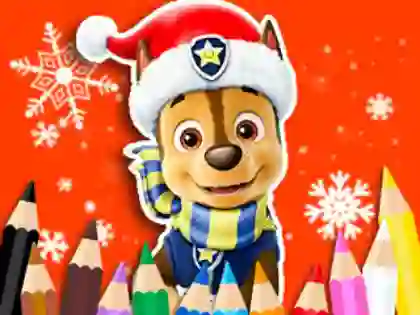 Xogo Coloring Book: PAW Patrol Christmas en liña