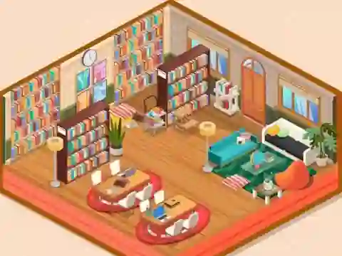Xogo Decor: My Library en liña