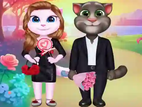 Xogo Kitty Couple Lovely Valentine en liña