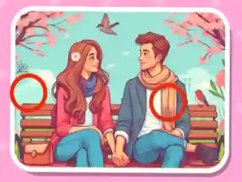 Xogo Find the Differences Couples en liña