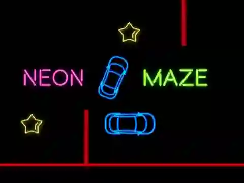 Xogo Neon Car Maze en liña