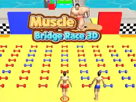 Xogo Muscle Bridge Race 3D en liña