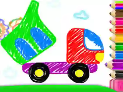 Xogo Toddler Drawing: Tanker Truck en liña