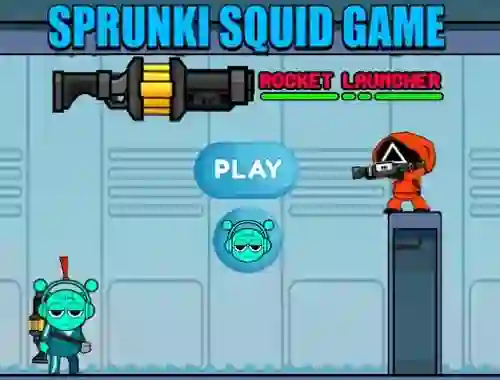 Xogo Sprunki Squid Game Rocket Launcher en liña