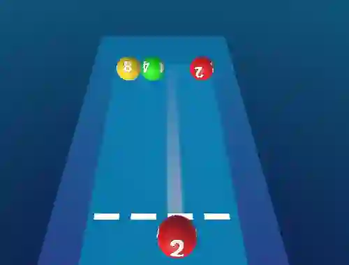 Xogo Merge The Balls 2048 Billiards! en liña