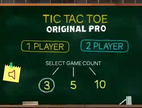 Xogo Tic Tac Toe Original Pro en liña