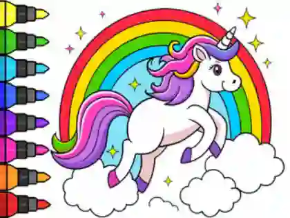 Xogo Coloring Book: Magical Unicorn en liña