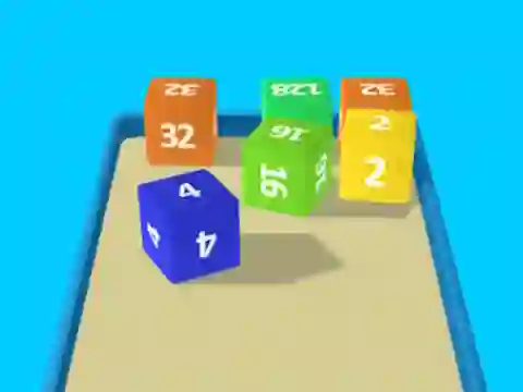 Xogo 2048 Cube Merge en liña
