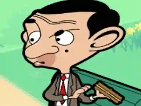 Xogo Mr Bean Sliding Puzzle en liña