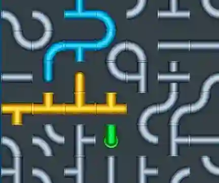 Xogo Connect The Pipes Water Puzzle en liña