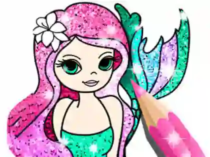 Xogo Coloring Book: Little Mermaid en liña