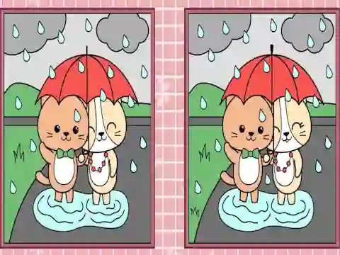 Xogo Spot the Differences Cute Kittens en liña