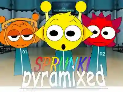 Xogo Sprunki Pyramixed: Squid Game en liña