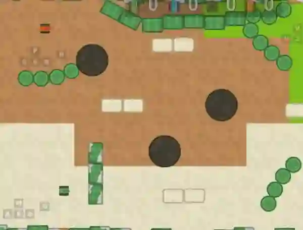 Xogo 1 2 3 4 Player Tank Game 2D en liña