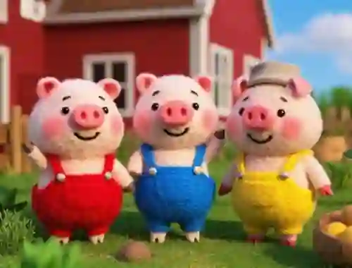 Xogo Find The Differences: The 3 Little Pigs en liña