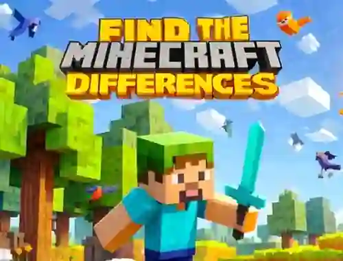 Xogo Find The Differences: Minecraft en liña