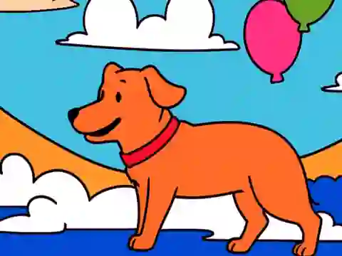 Xogo Color By Code: Yellow Dog en liña