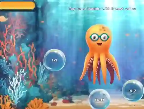 Xogo Bubble Math Dive en liña