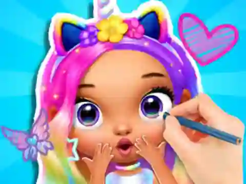 Xogo Coloring Book: Fashion Barbie Princess en liña