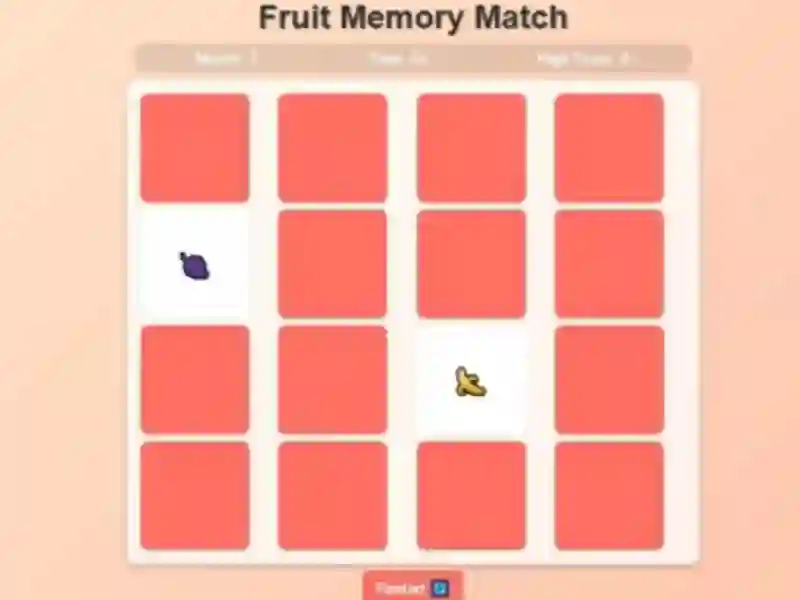 Xogo Fruit Memory Match en liña