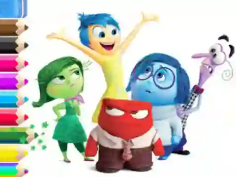 Xogo Coloring Book: Inside Out en liña