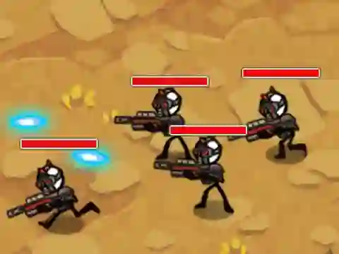Xogo Stickman Warfare en liña