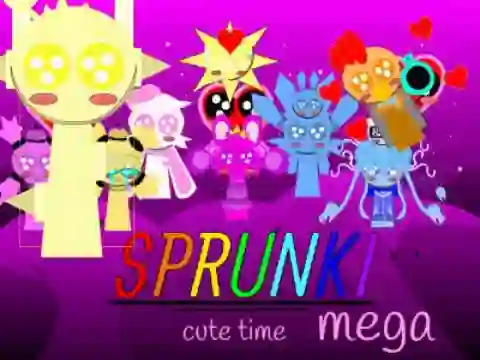 Xogo Sprunki Cute Time Mega!!! en liña