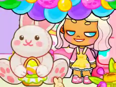 Xogo Jigsaw Puzzle: Avatar World Easter Party en liña