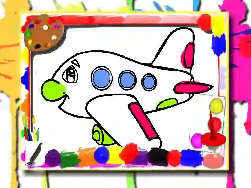 Xogo Airplane Coloring Book en liña