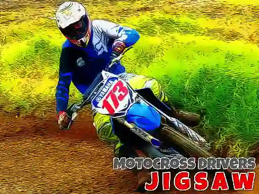 Xogo Motocross Drivers Jigsaw en liña