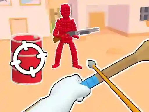 Xogo Stickman Archer: Shooting Arrows at Reds en liña