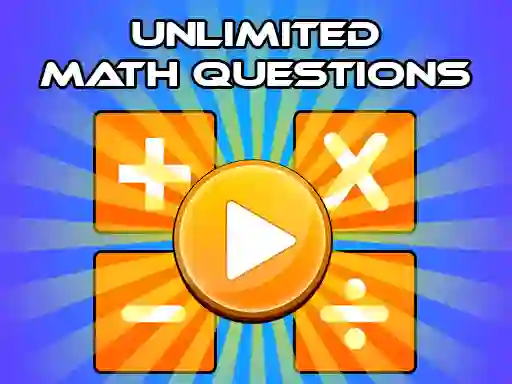 Xogo Unlimited Math Questions en liña