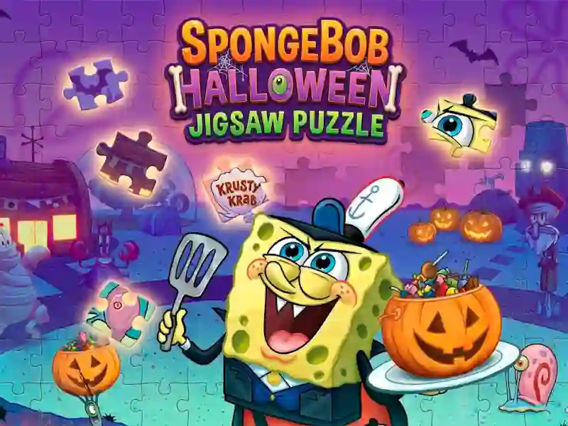 Xogo SpongeBob Halloween Jigsaw Puzzle en liña