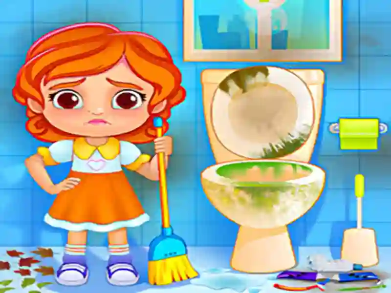 Xogo Kids House Cleanup en liña
